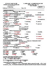 Đề kiểm tra 45 phút môn Tiếng Anh Lớp 10 - Năm học 2018-2019 - Trường THPT Nguyễn Trung Ngạn (Có đáp án)